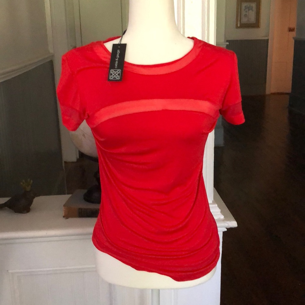 Cable and gauge papaya active wear top!! Size XL